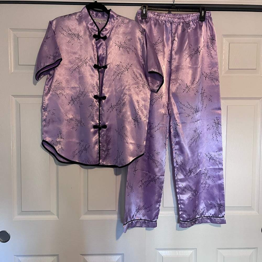 Chinese Purple Pajama Set